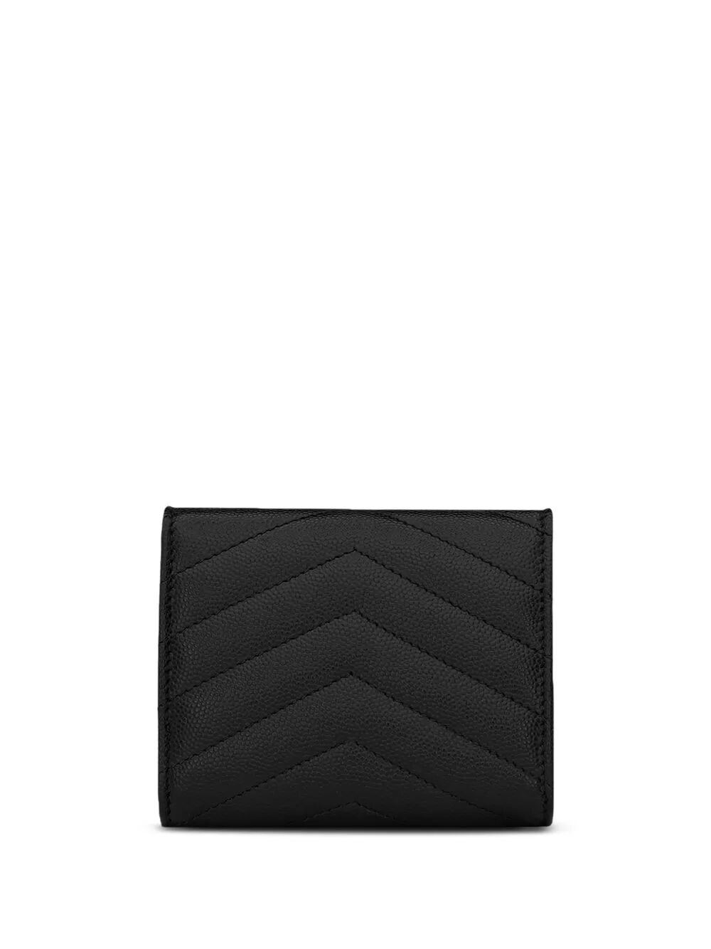 CASSANDRE MATELASSÉ TRI-FOLD WALLET IN GRAIN DE POUDRE LEATHER