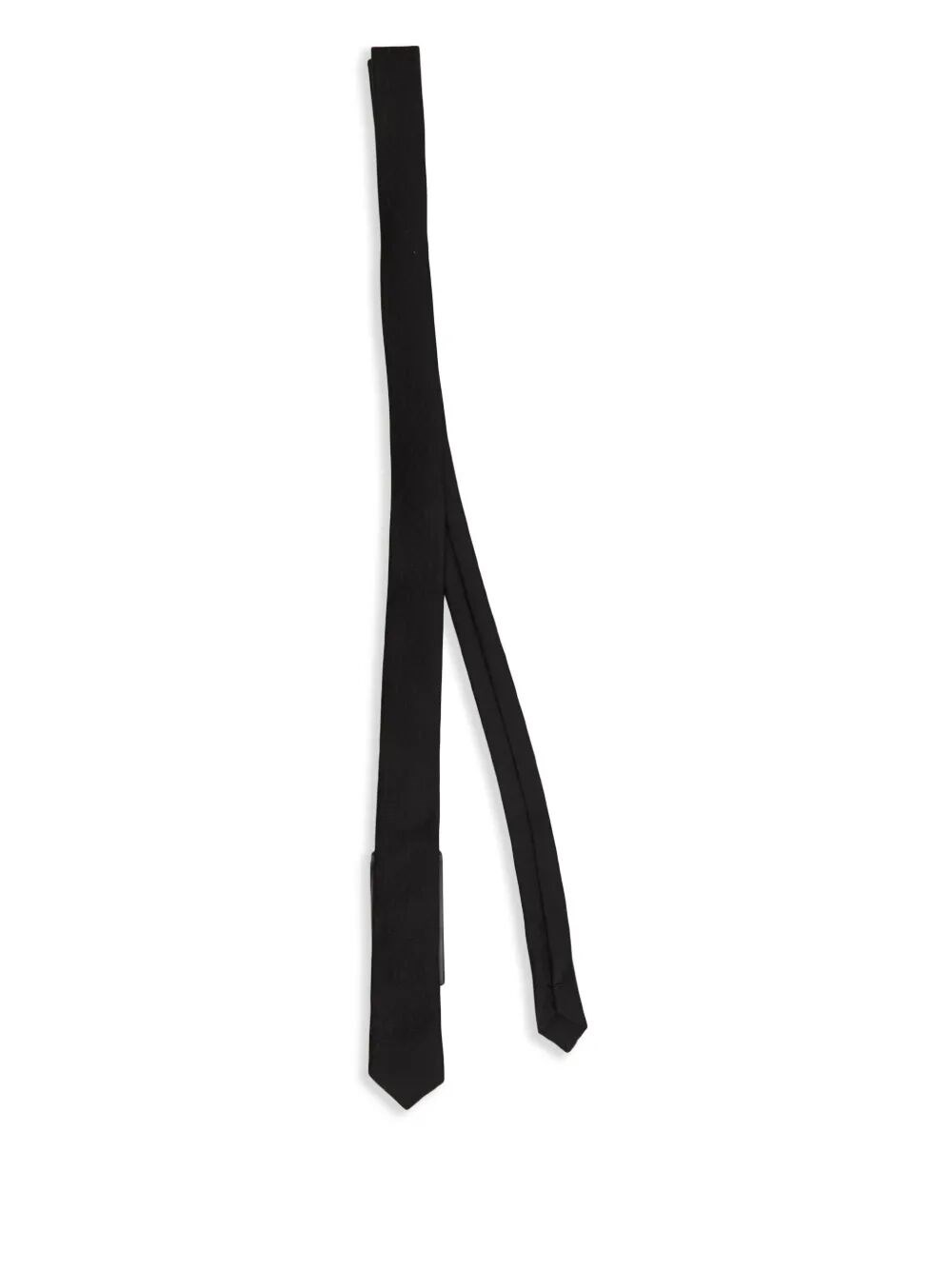 Saint Laurent Monogram Tie In Black