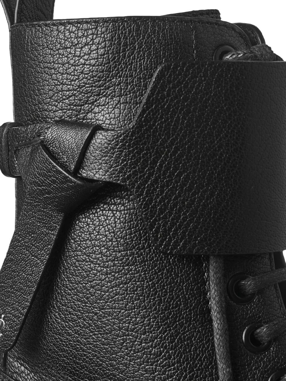 ROSABEL LEATHER LACE-UP COMBAT BOOTS