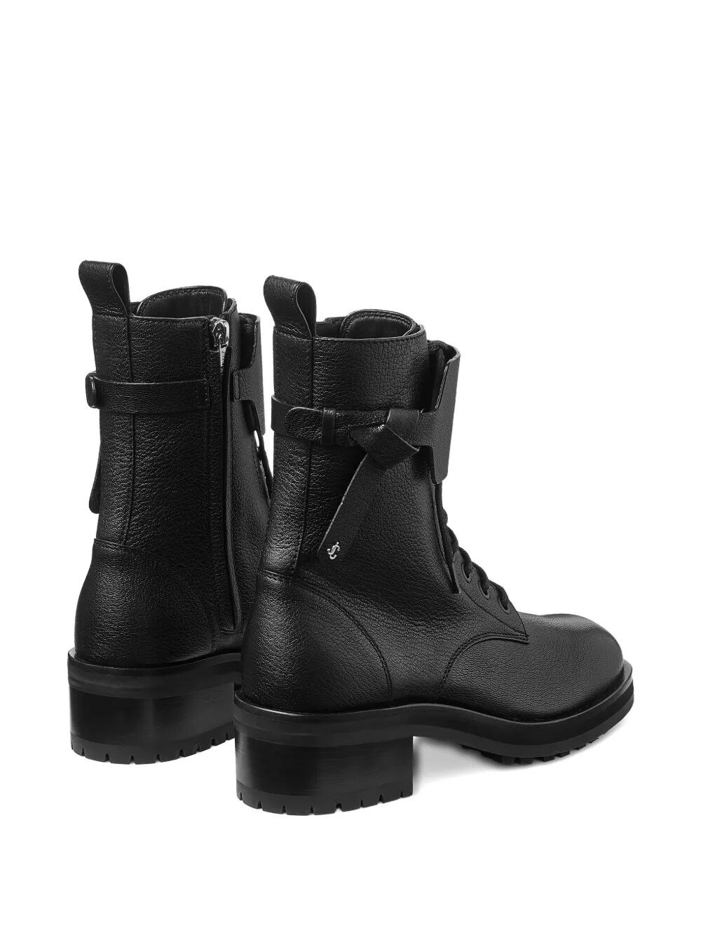 ROSABEL LEATHER LACE-UP COMBAT BOOTS