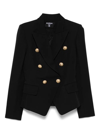 Dolce & Gabbana Double-breasted jacket in faille ジャケット Double-breasted faille tuxedo jacket in Black for Women