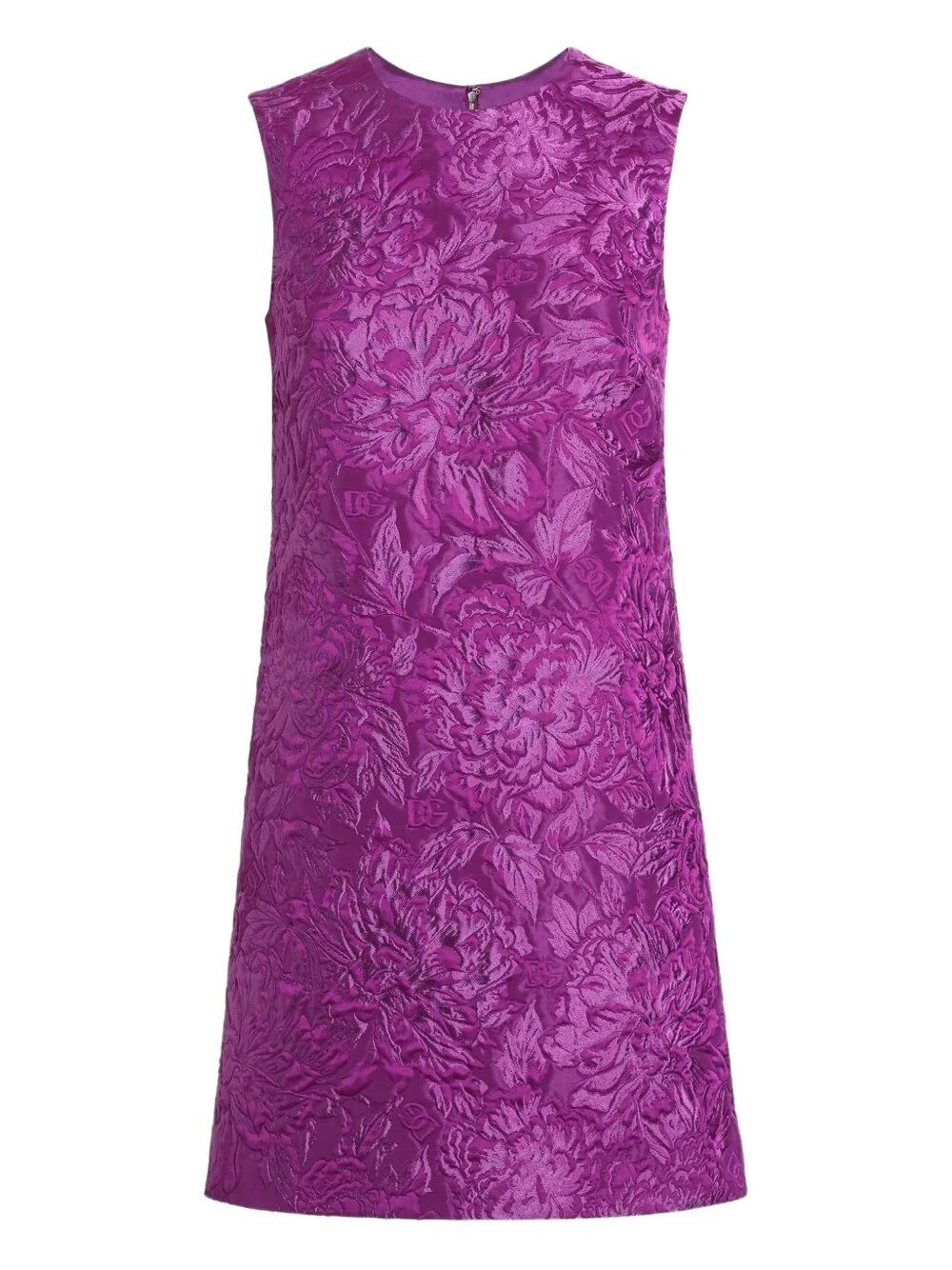 Dolce & Gabbana Brocade Mini Dress In Multi