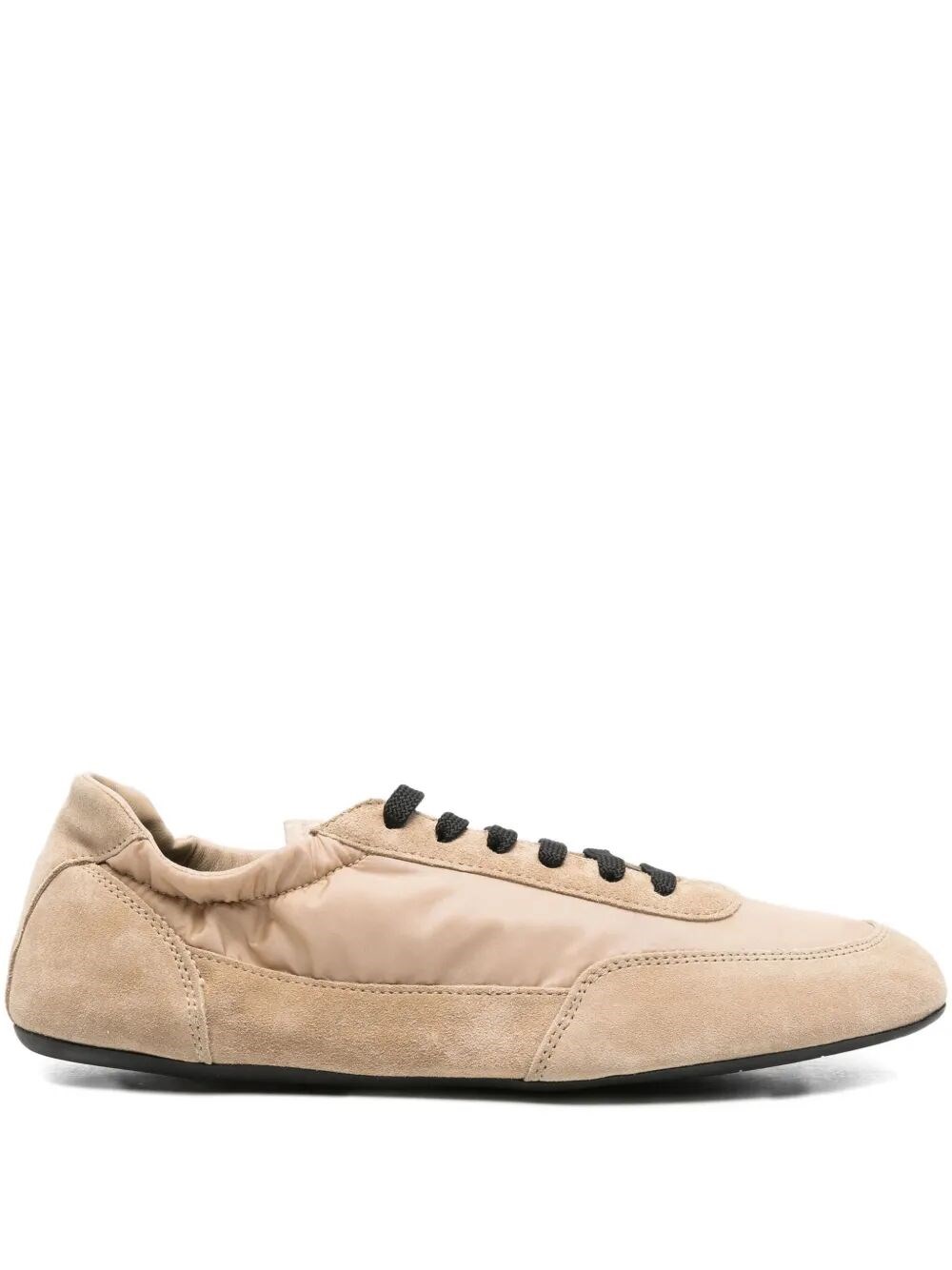 Prada Collapse Sneakers In Re-nylon And Suede In Brown