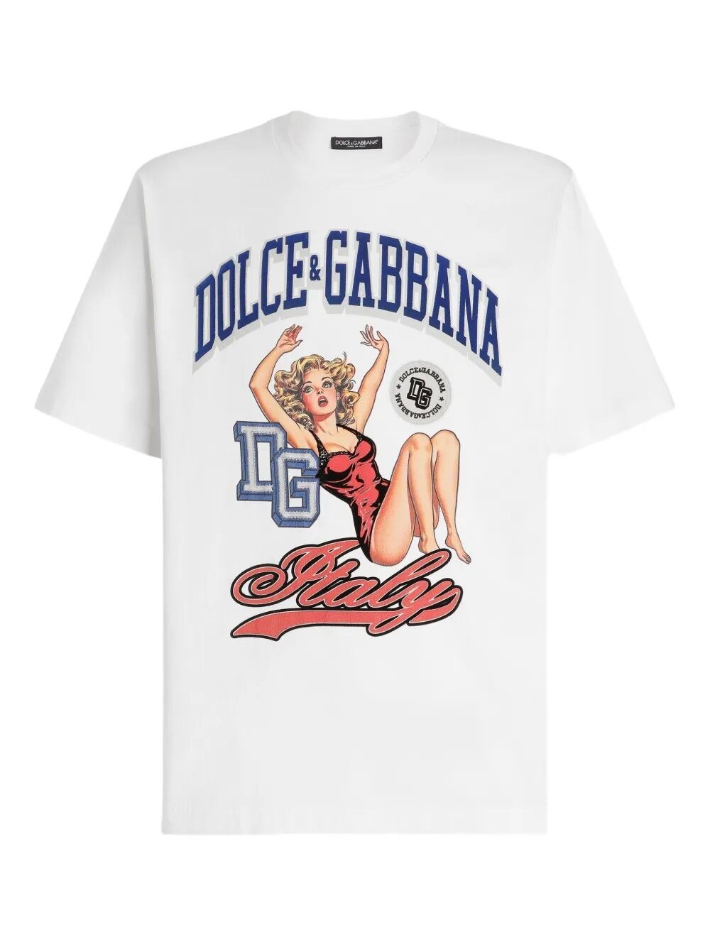 Dolce & gabbana Italy-print cotton t-shirt available on