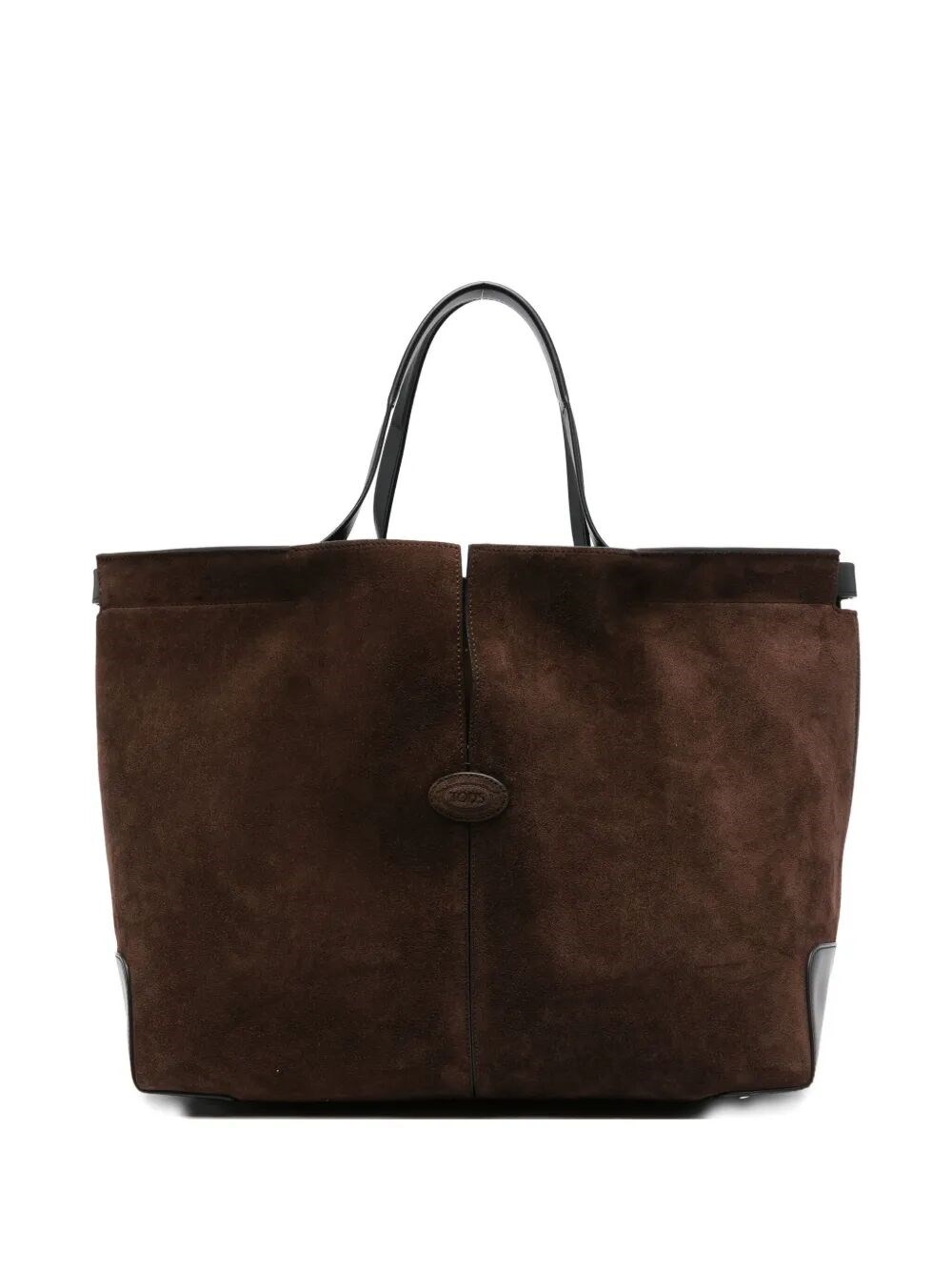 Tod's Di Bag Folio Leather Tote Bag In Brown