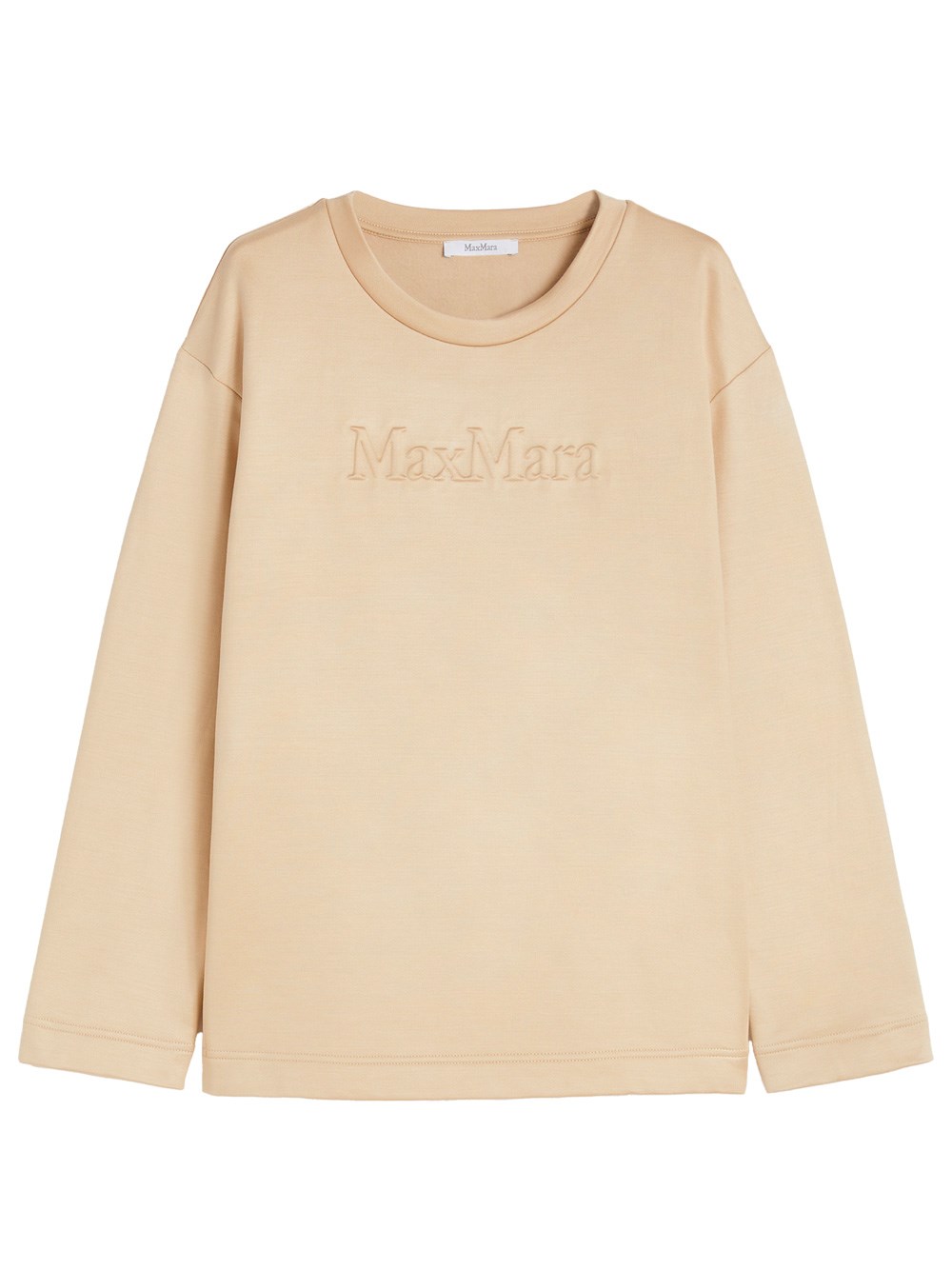 Max Mara Silk And Cotton Sweatshirt Clothing In Nude