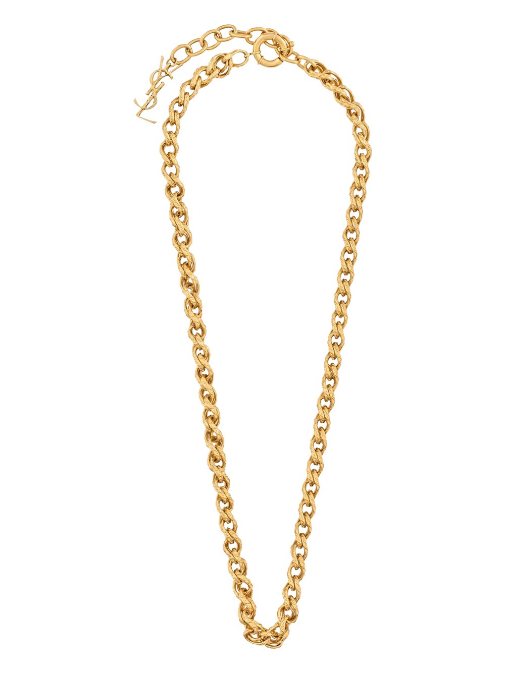 Saint Laurent Sautoir Chaine Marte Accessories In Silver