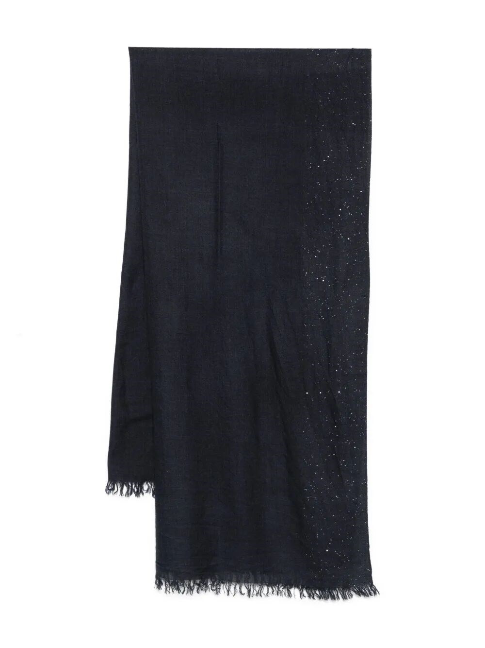 Faliero Sarti Kundy Sequin-embellished Wool Scarf Accessories In Blue