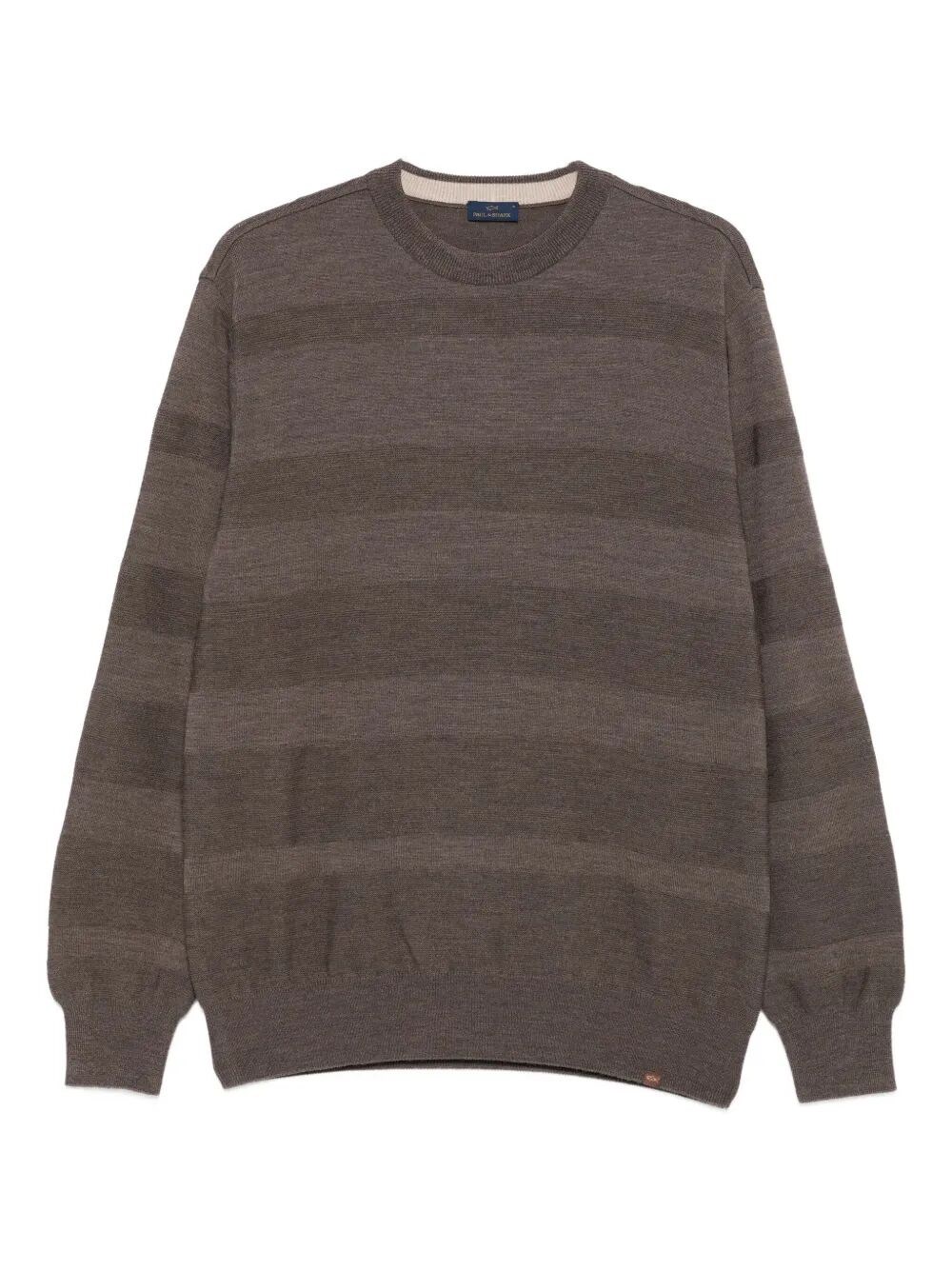 Paul & Shark Striped Wool Sweater Clothing In Brown