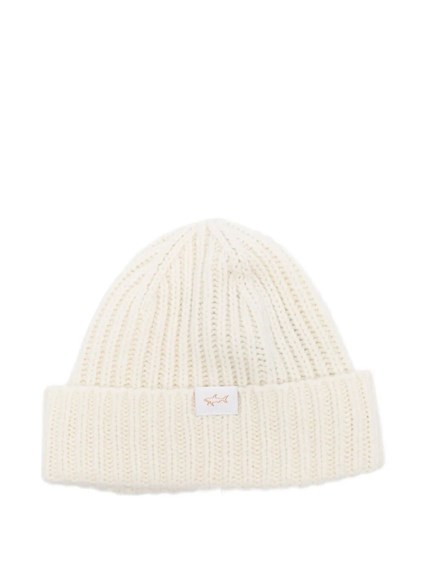【MONCLER】Berretto con pon pon in misto cashmere★ニット帽 NEW MONCLER WOOL CASHMERE FOX FUR POM POM BEANIE HAT ONE