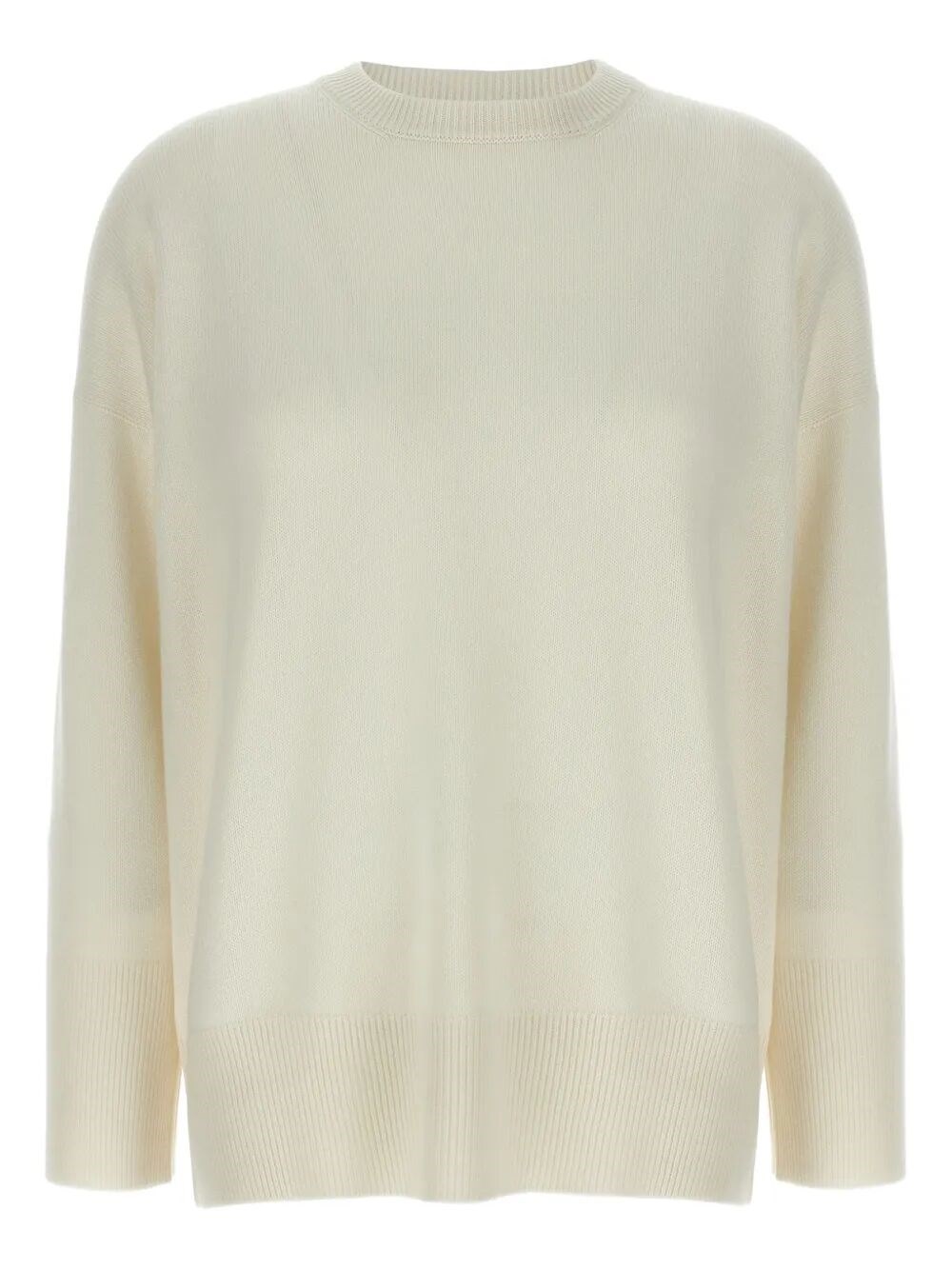 Brunello Cucinelli Cashmere Knit With Shiny Detail Clothing In Neutral