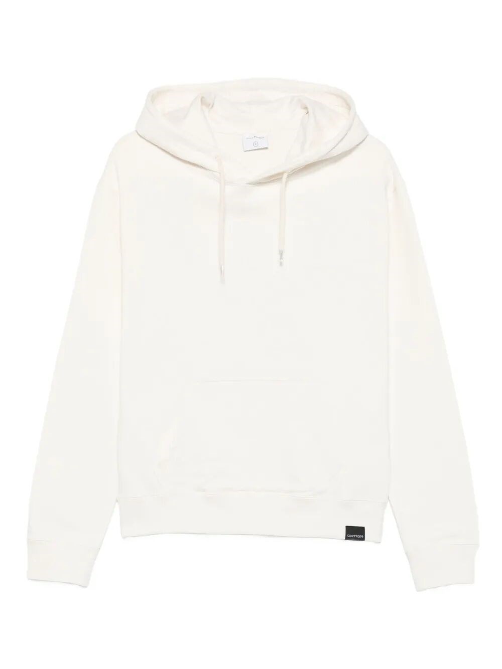 Courrèges Embroidered Oversized Hoodie Clothing In Yellow