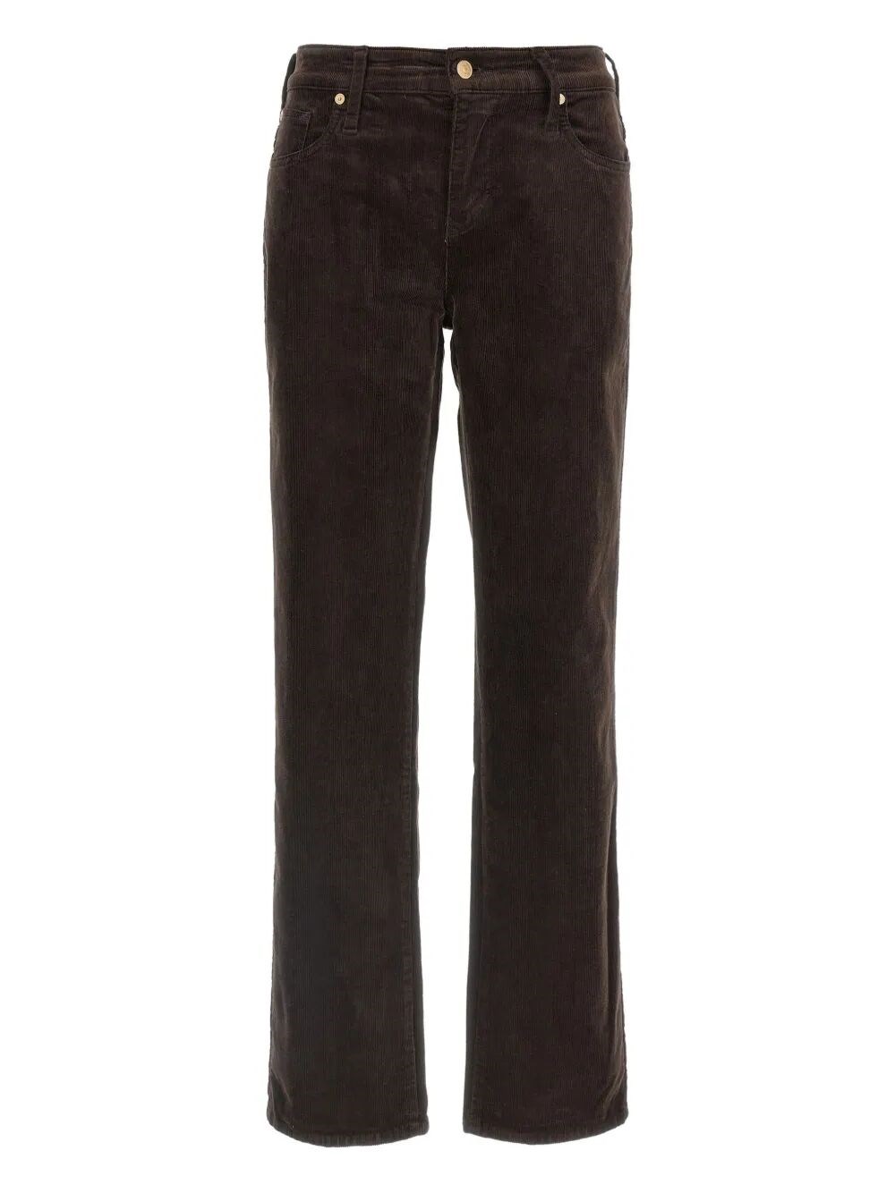 7 For All Mankind Trousers Featuring Belt Loops And Corduroy Texture In Brown