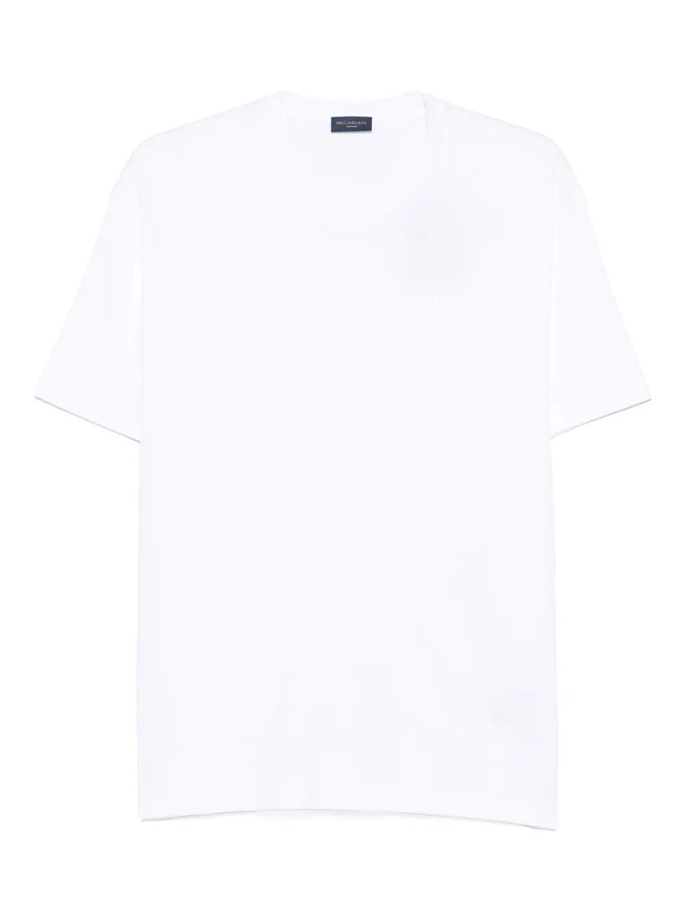 Paul & Shark Crew Neck Short Sleeve Straight Hem In White