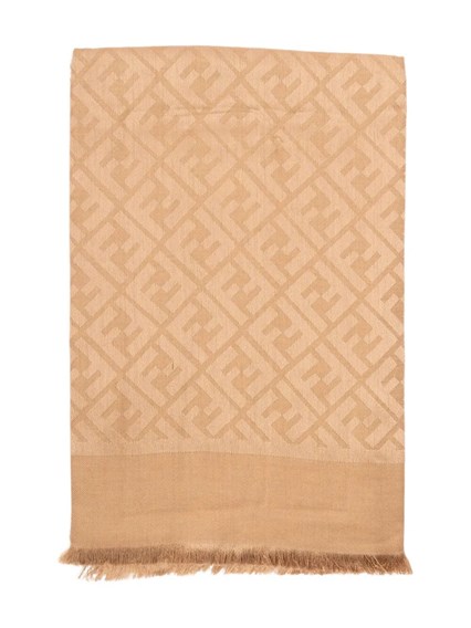Fendi Ultra-lightweight wool ff shawl available on Monti
