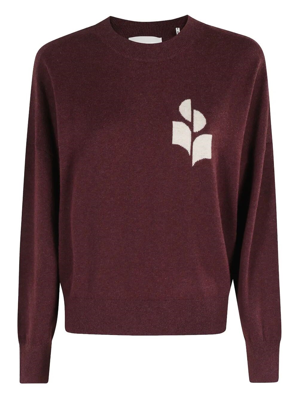 Isabel Marant Étoile Marisans Mixed Cotton Logo Sweater In Red