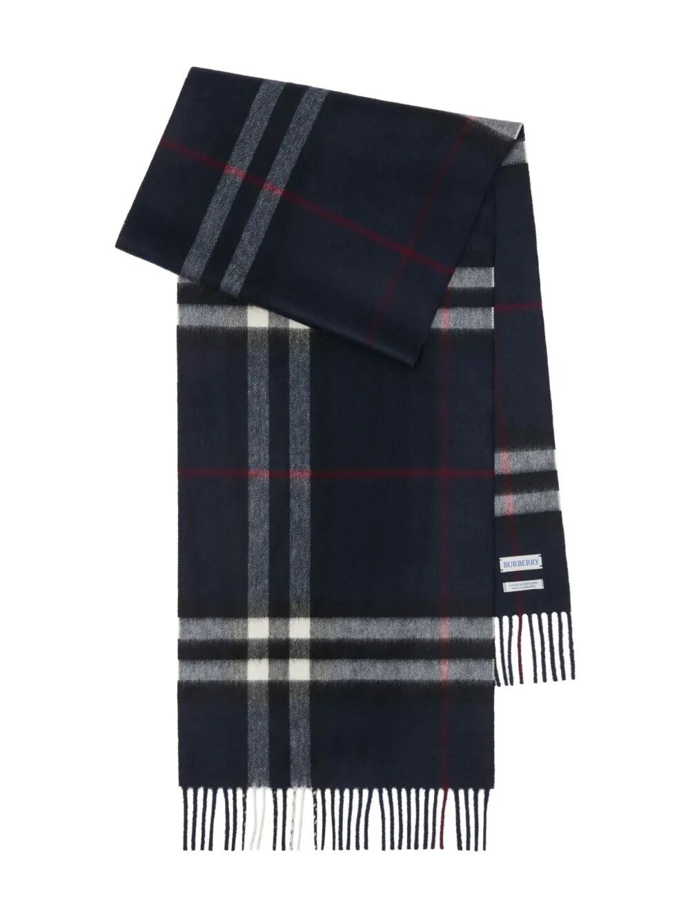 Burberry Giant Check Cashmere Scarf Accessories In Black