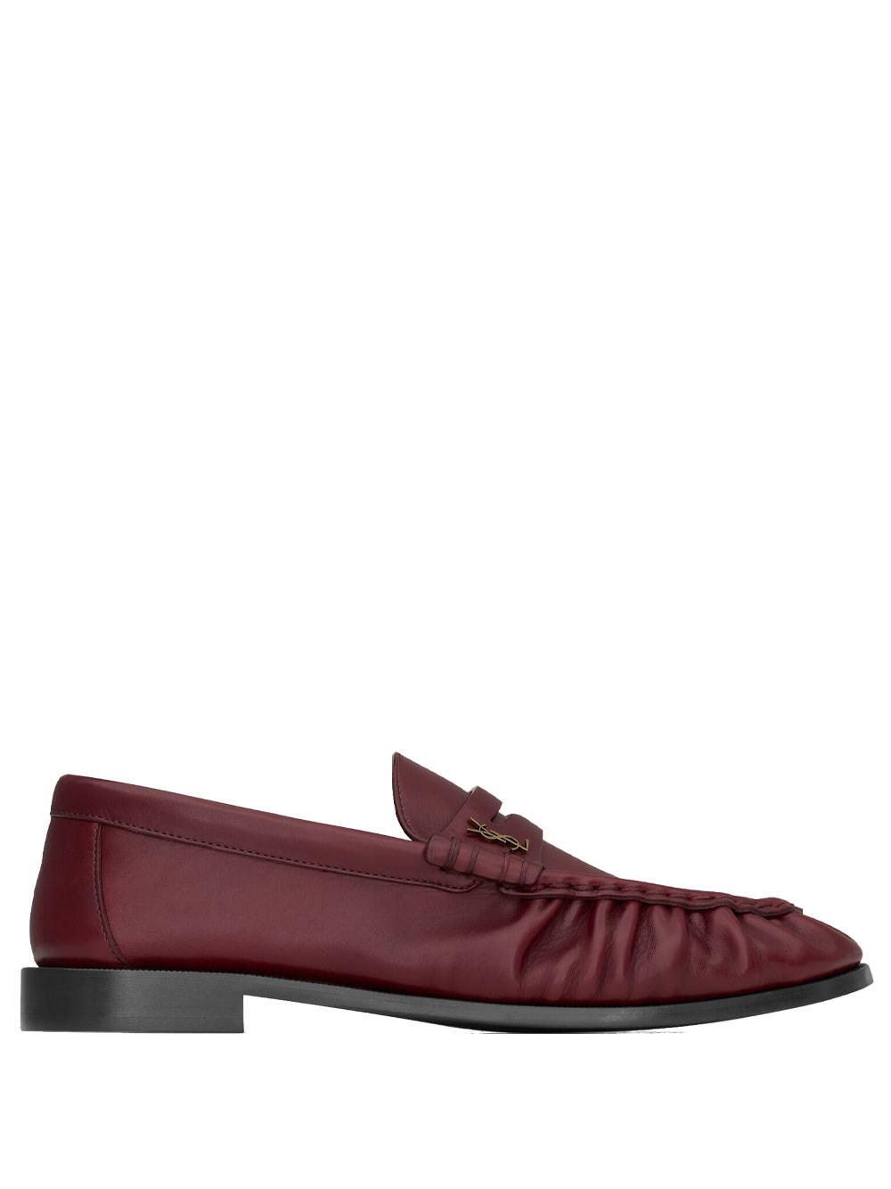 Saint Laurent Le Loafer Supple In Smooth Leather Shoes In Brown