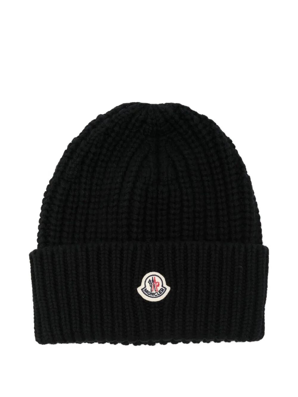 Moncler Women Beanie Wool And Cashmere Hat In Black
