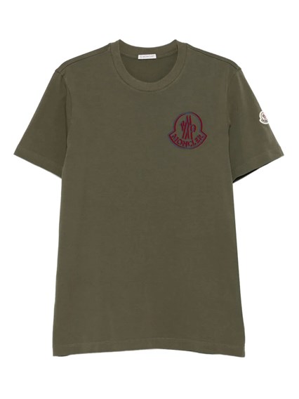 【関税＆送料込み】Max Mara Tone On Tone Embroidered Logo C Max mara Tone on tone embroidered logo cotton t-shirt