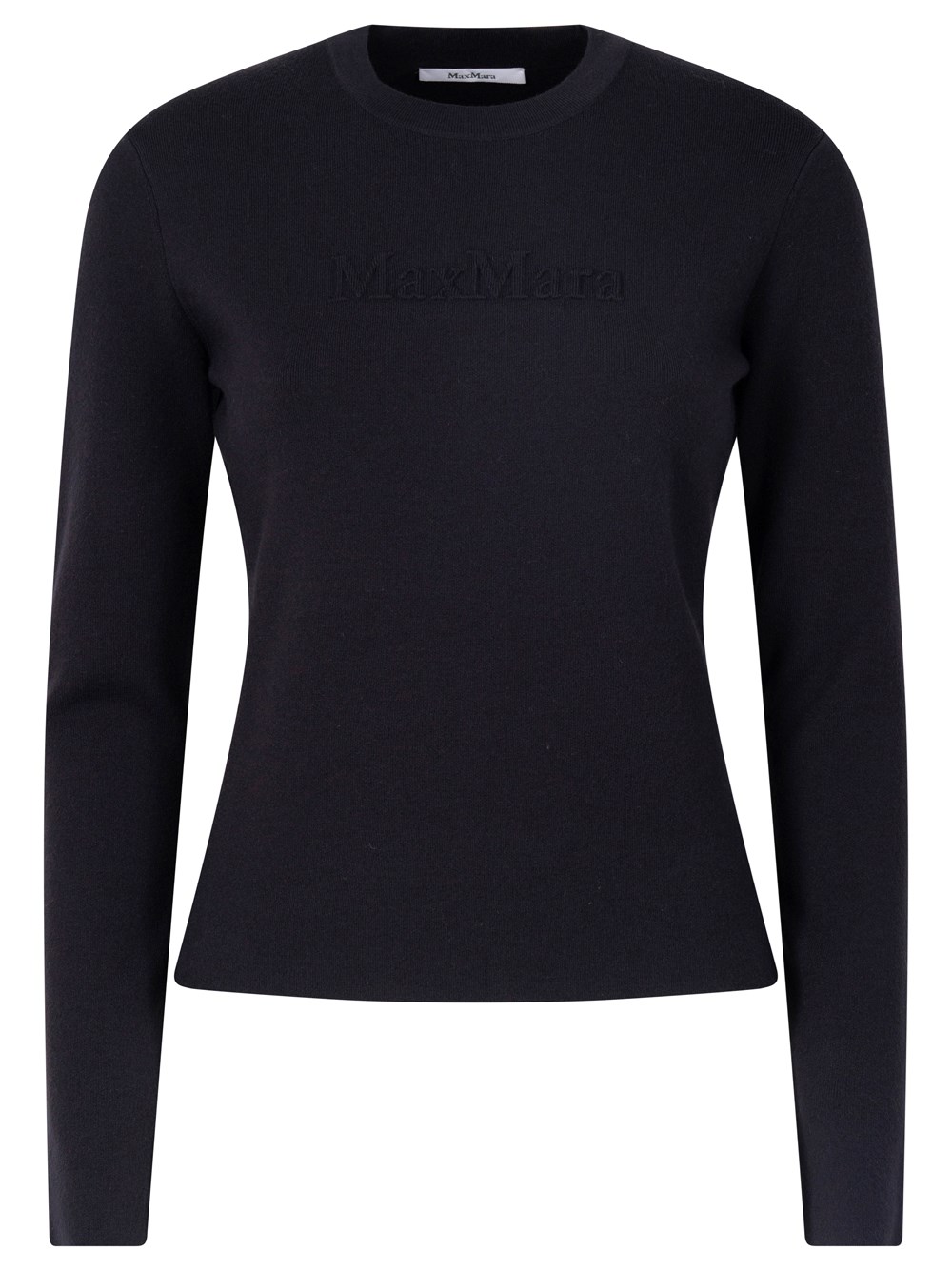 Max Mara Long-sleeved Fitted Top Clothing In Blue