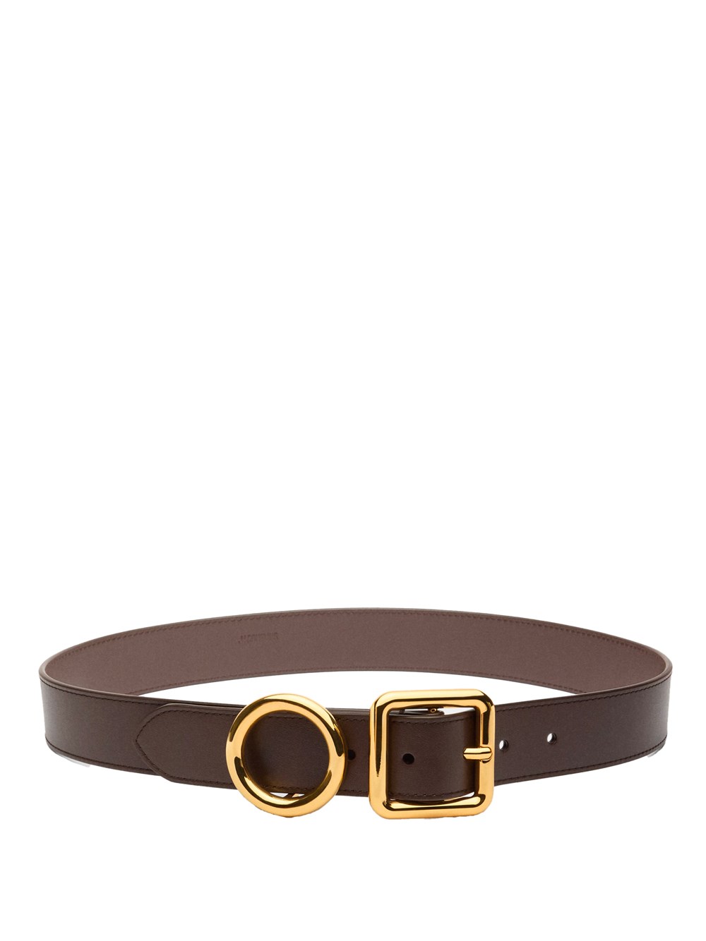 Jacquemus Round And Square Buckle Belts In Brown
