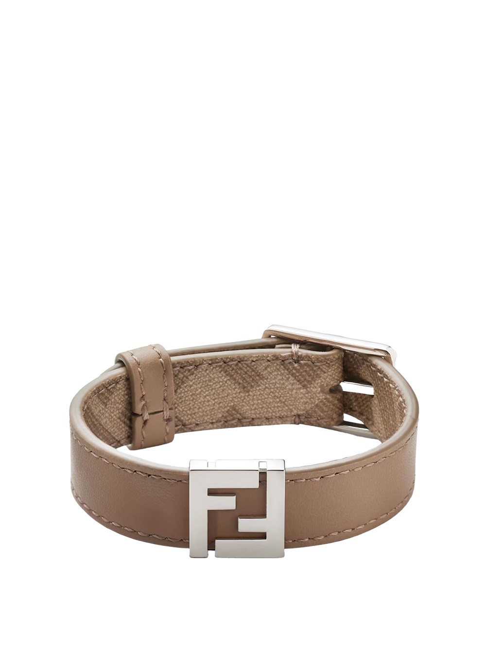 Fendi Ff Reversible Bracelet Accessories In Nude