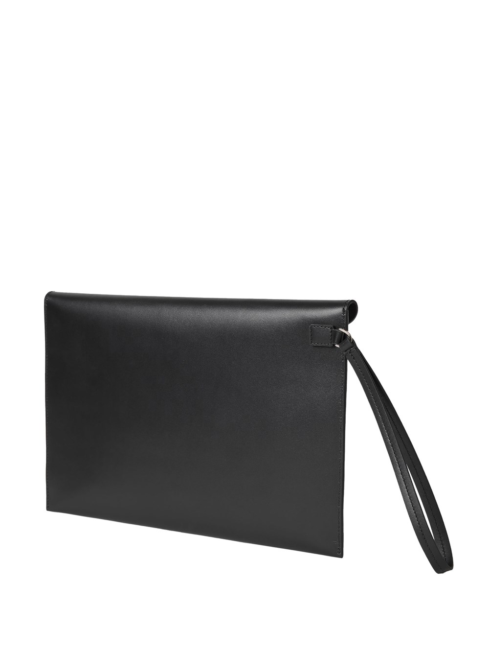 LARGE FF SQUARED LEATHER FLAT POUCH