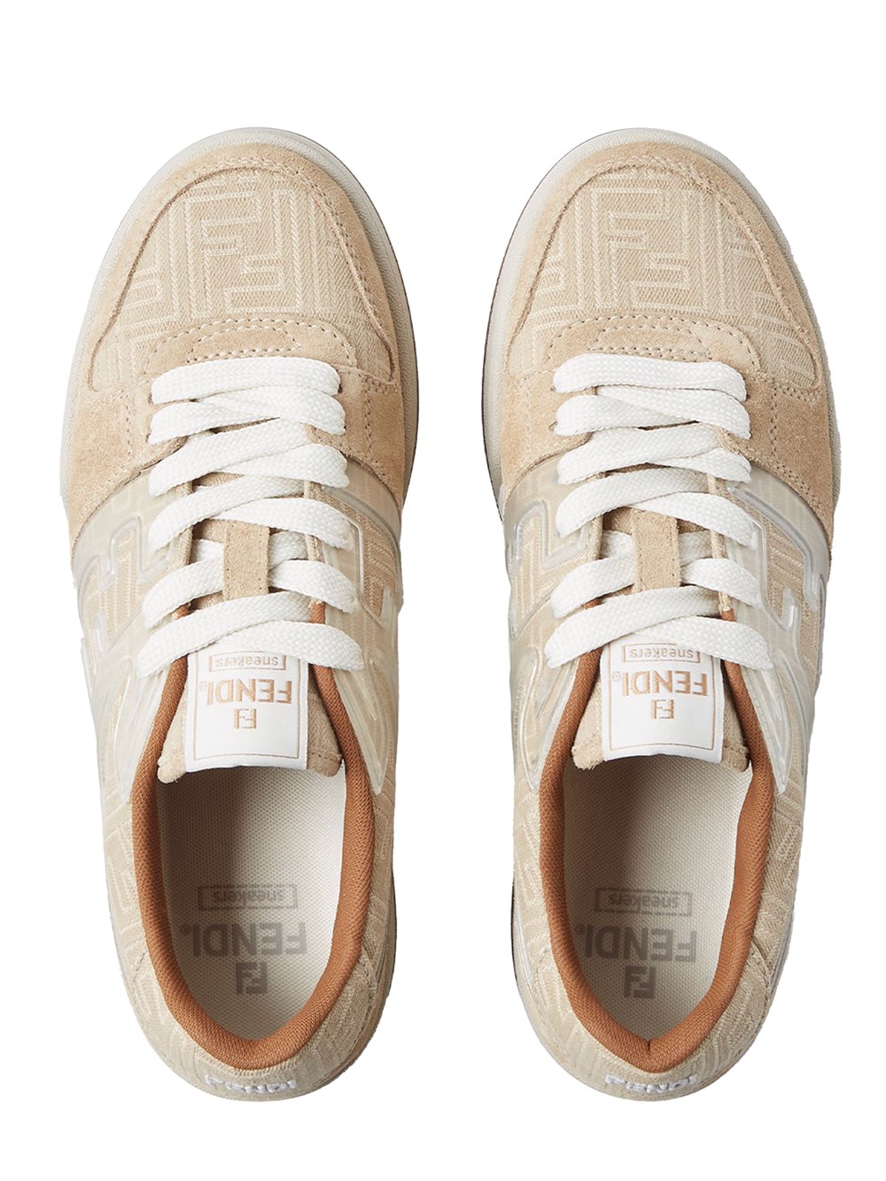 FENDI MATCH LOW TOP SNEAKERS IN JACQUARD FF