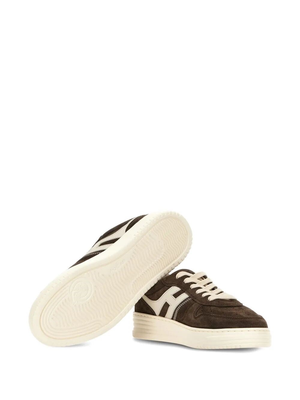 H630 SUEDE AND LEATHER SNEAKERS