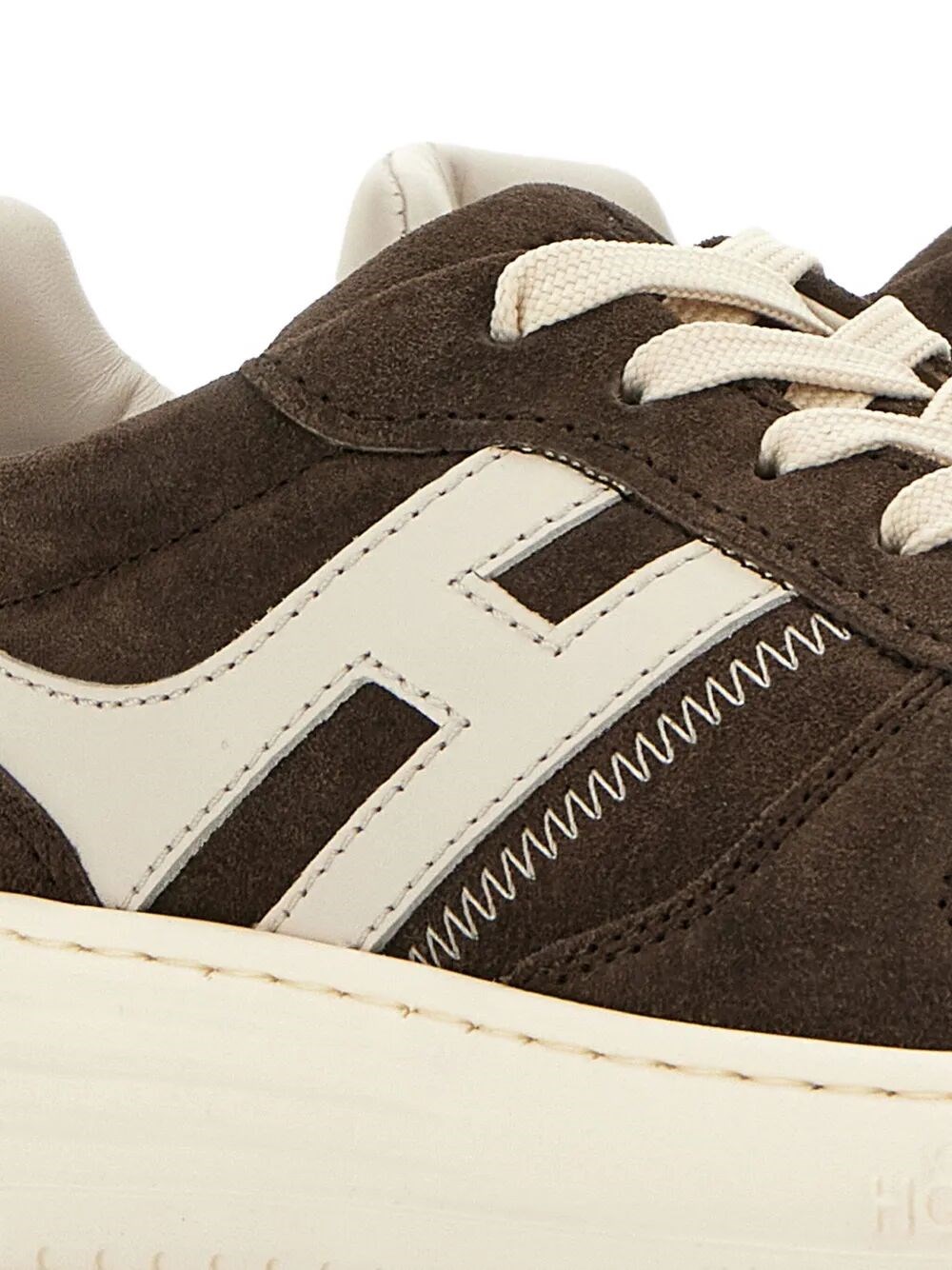 H630 SUEDE AND LEATHER SNEAKERS