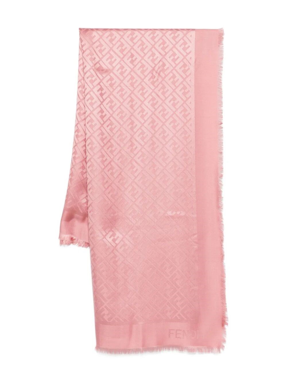 Fendi Ff Silk And Wool Shawl Accessories In Multi