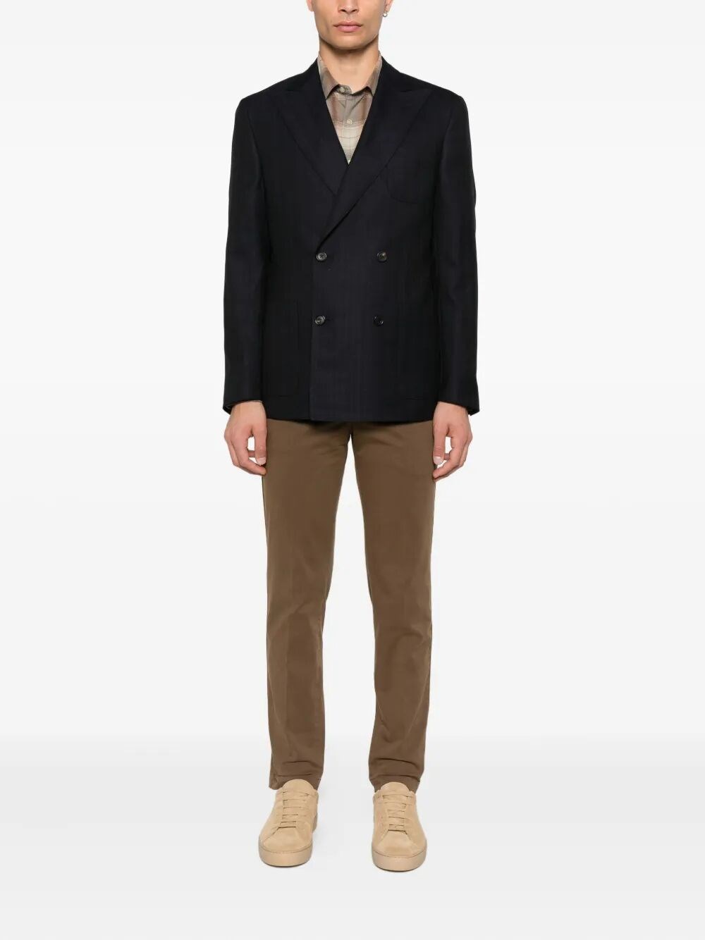 MASTER TAPERED LEG COTTON TROUSERS