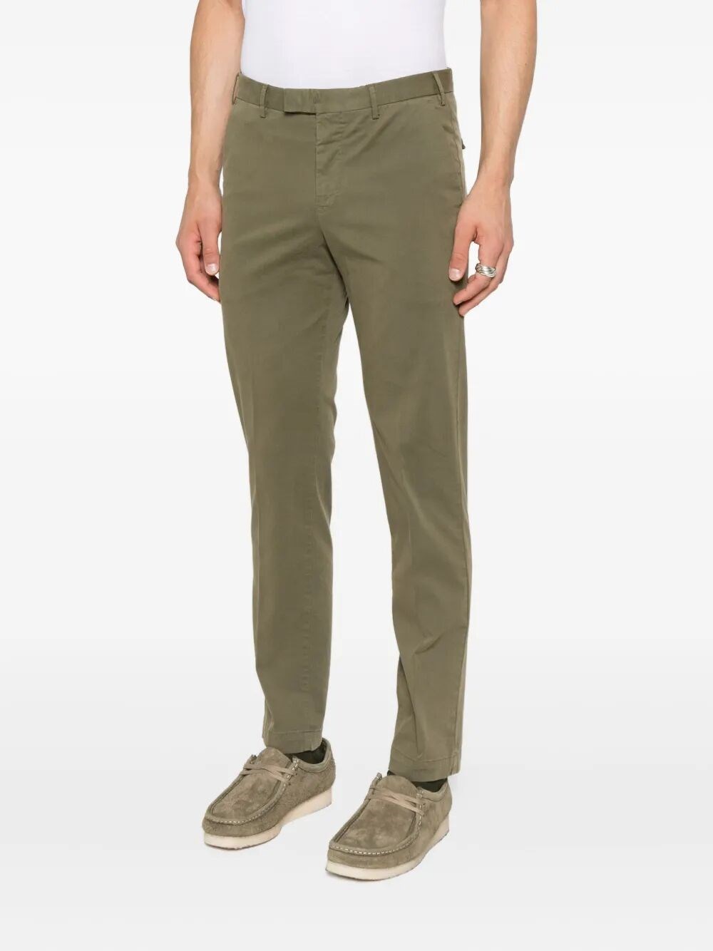 MASTER TAPERED LEG COTTON TROUSERS