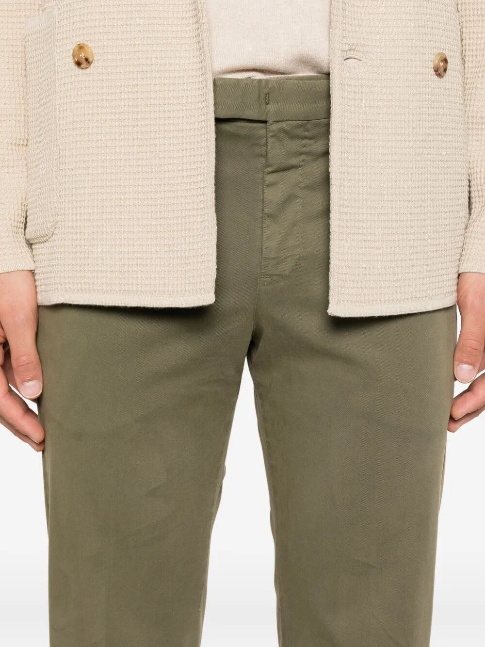 MASTER TAPERED LEG COTTON TROUSERS