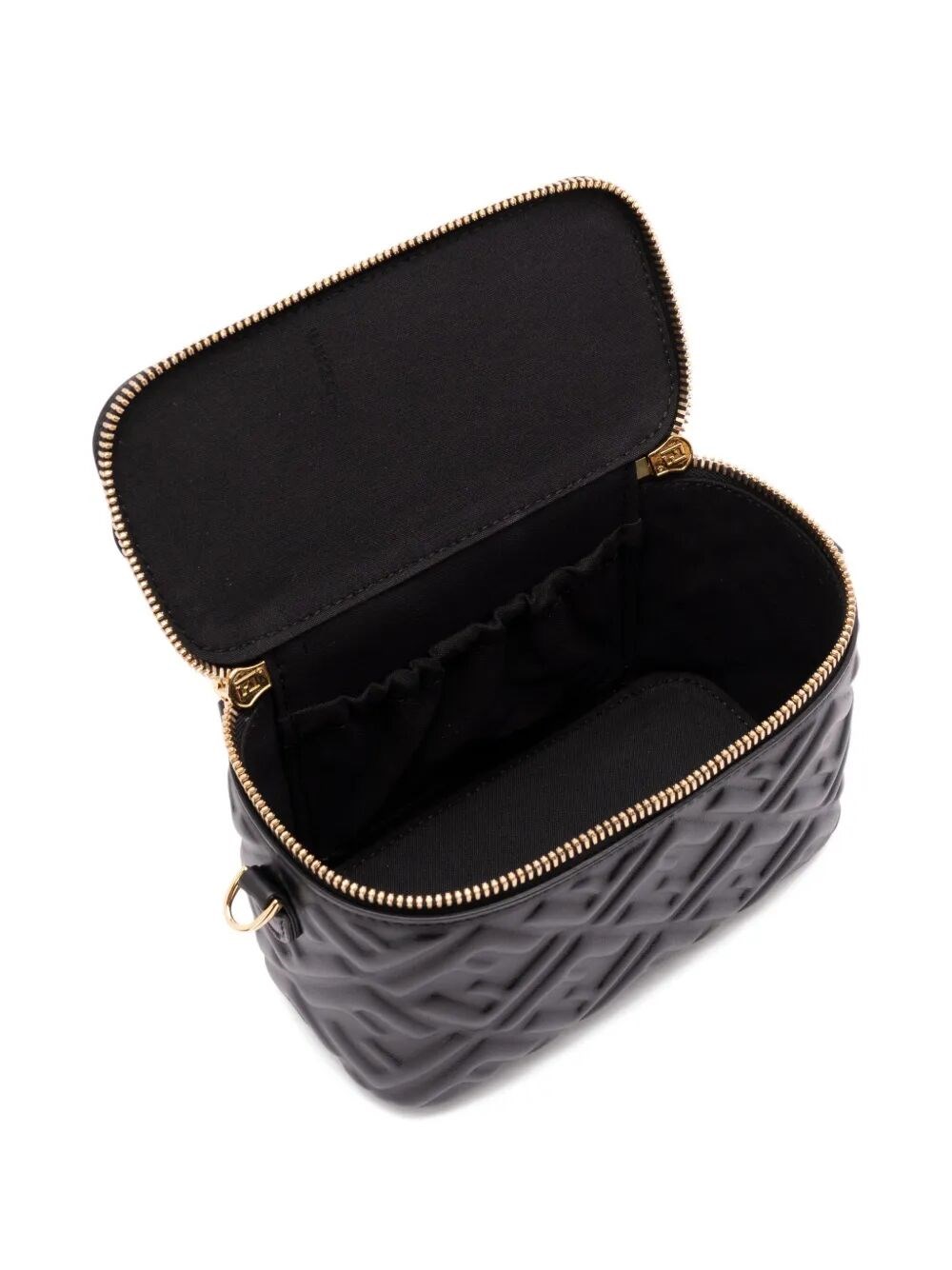 FENDI VANITY NAPPA LEATHER BAG WITH FF MOTIF