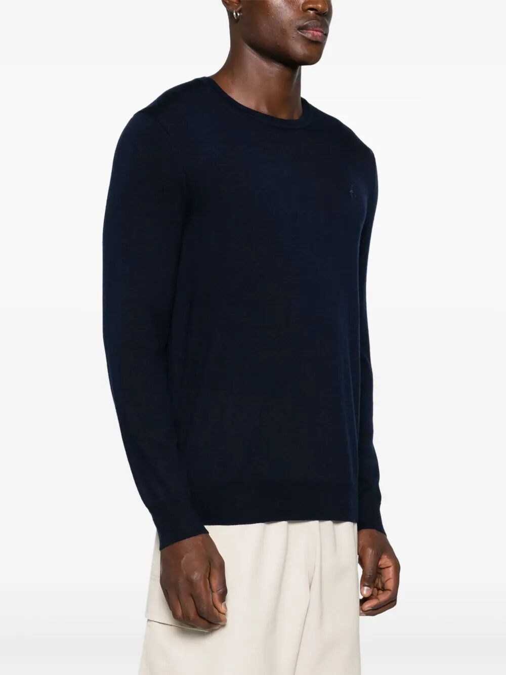 LIGHTWEIGHT WOOL CREW-NECK PULLOVER