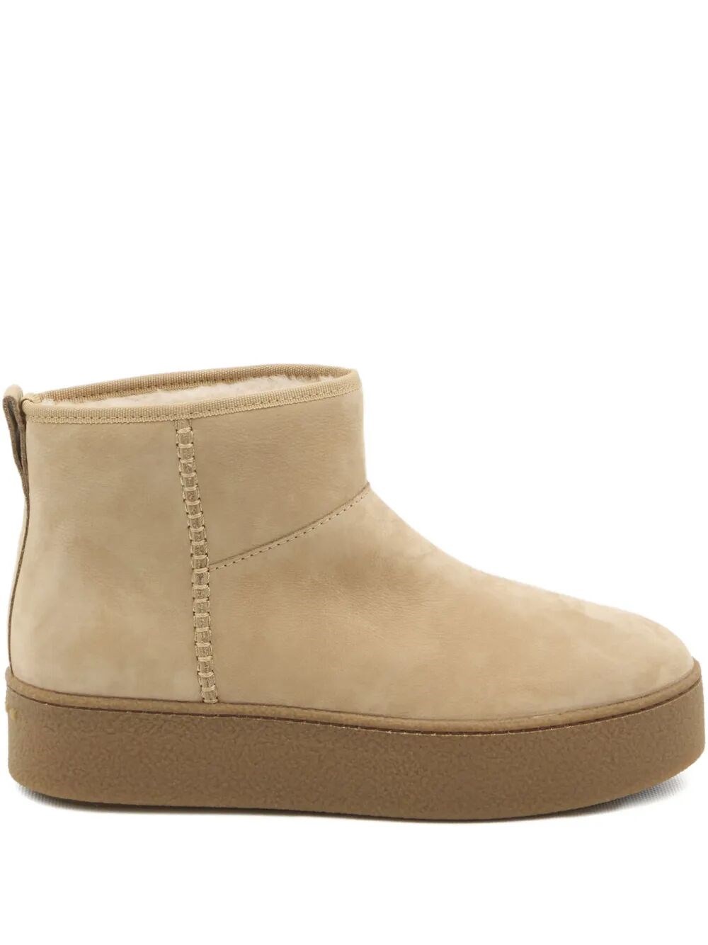 Hogan Ankle Boots Platform Sole In Nude