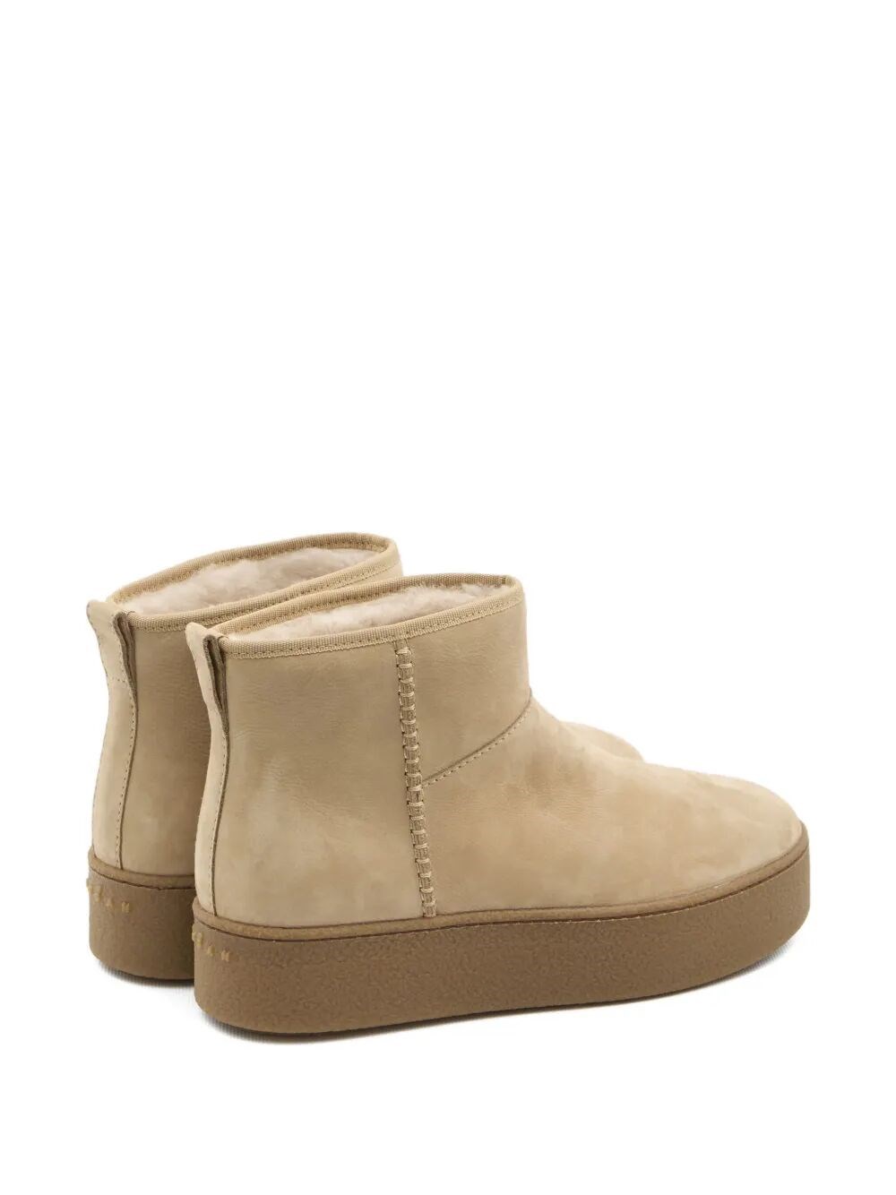 SHEARLING AND SUEDE BOOTS 
