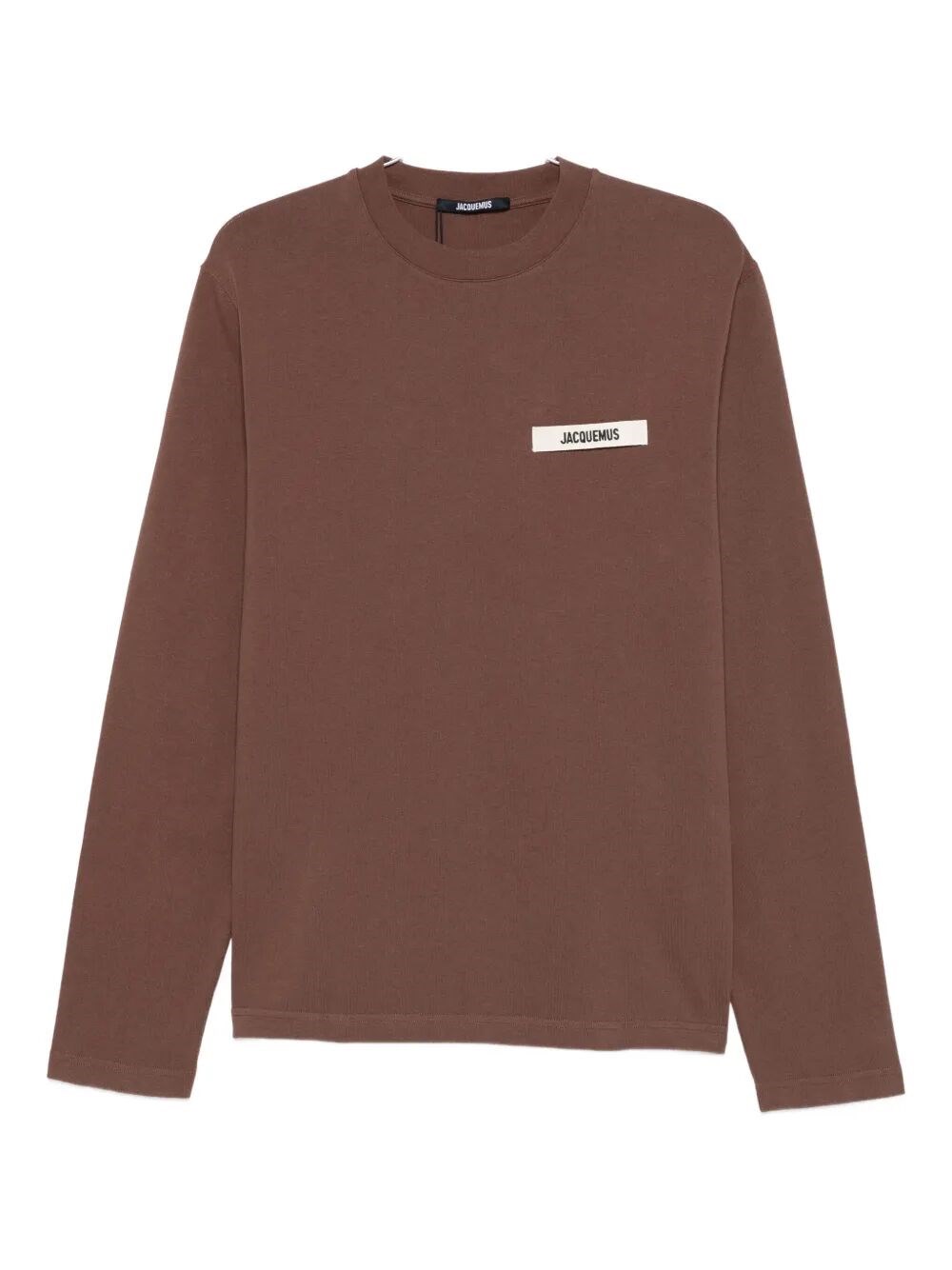 Jacquemus Le Sweatshirt Gros Grain Sweatshirt In Brown