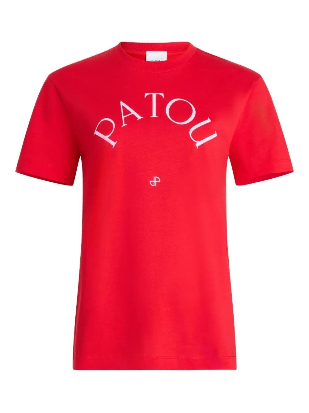 Patou Logo And Jp Print Organic Cotton T-shirt Clothing In Red