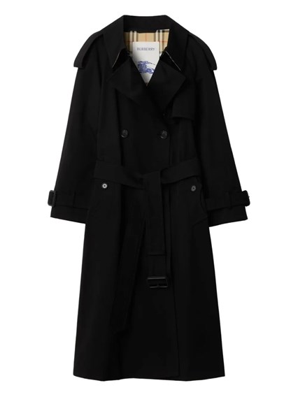 Burberry Check collar long castleford trench coat available