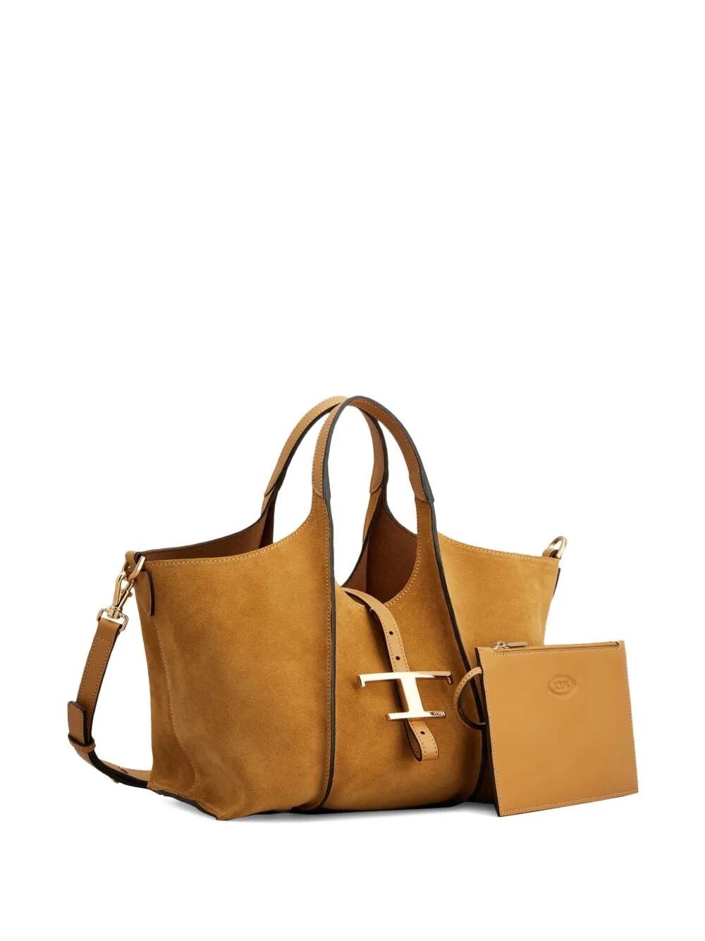 T TIMELESS MINI SHOPPING BAG IN SUEDE