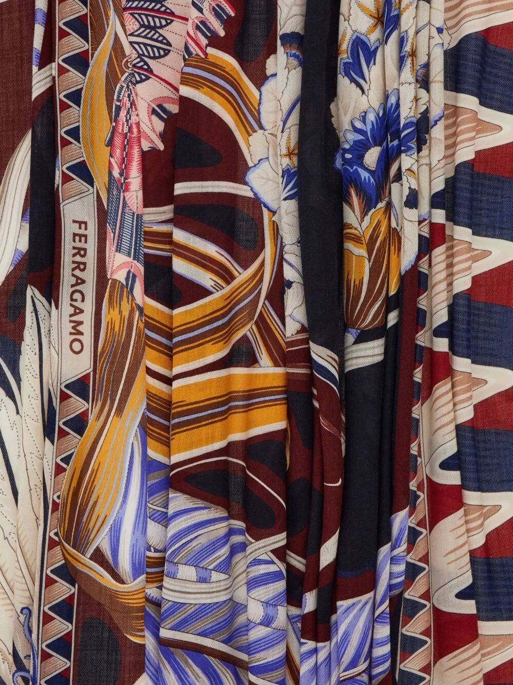 GIADA PRINT WOOL SHAWL