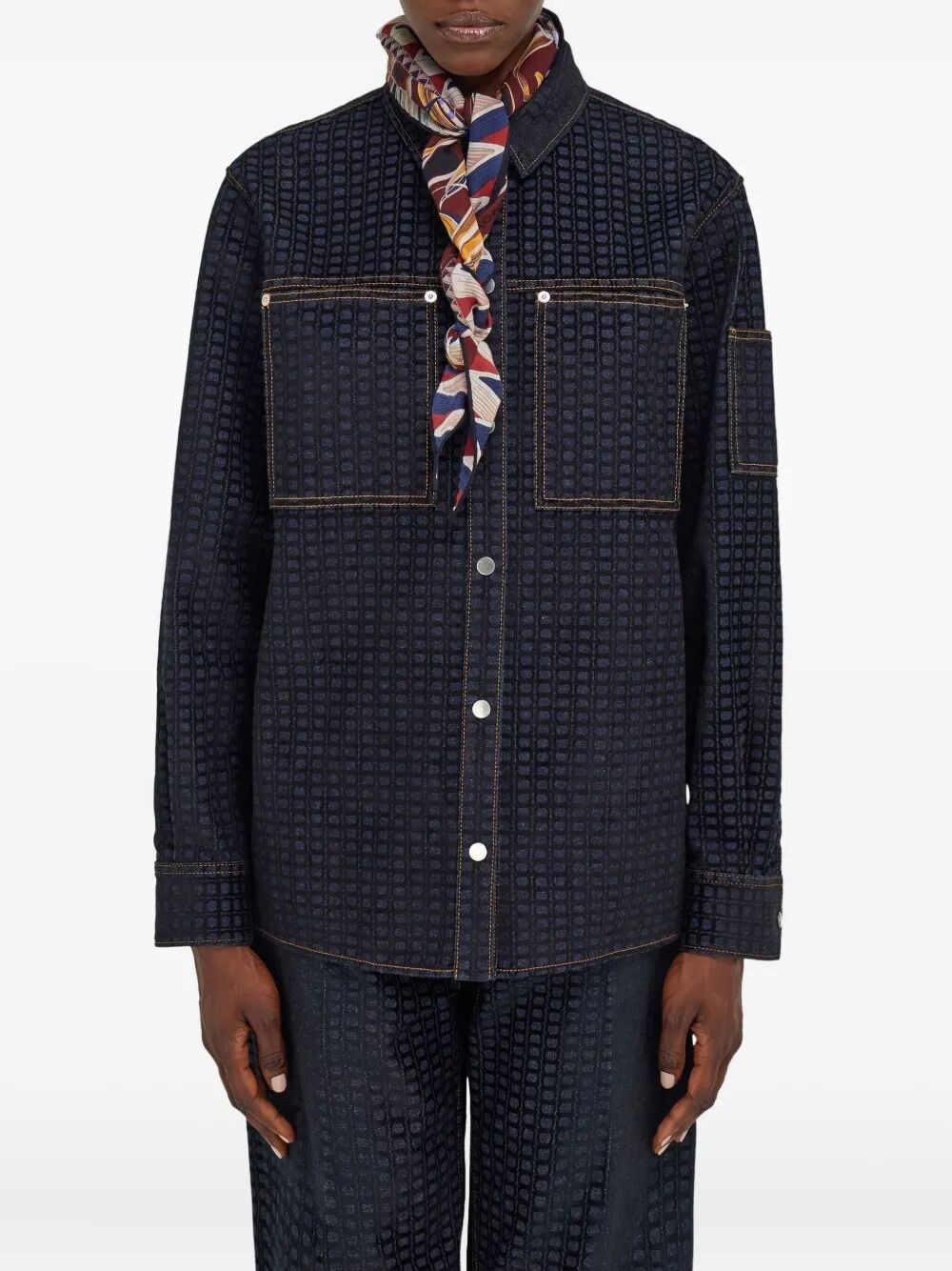 GIADA PRINT WOOL BANDEAU