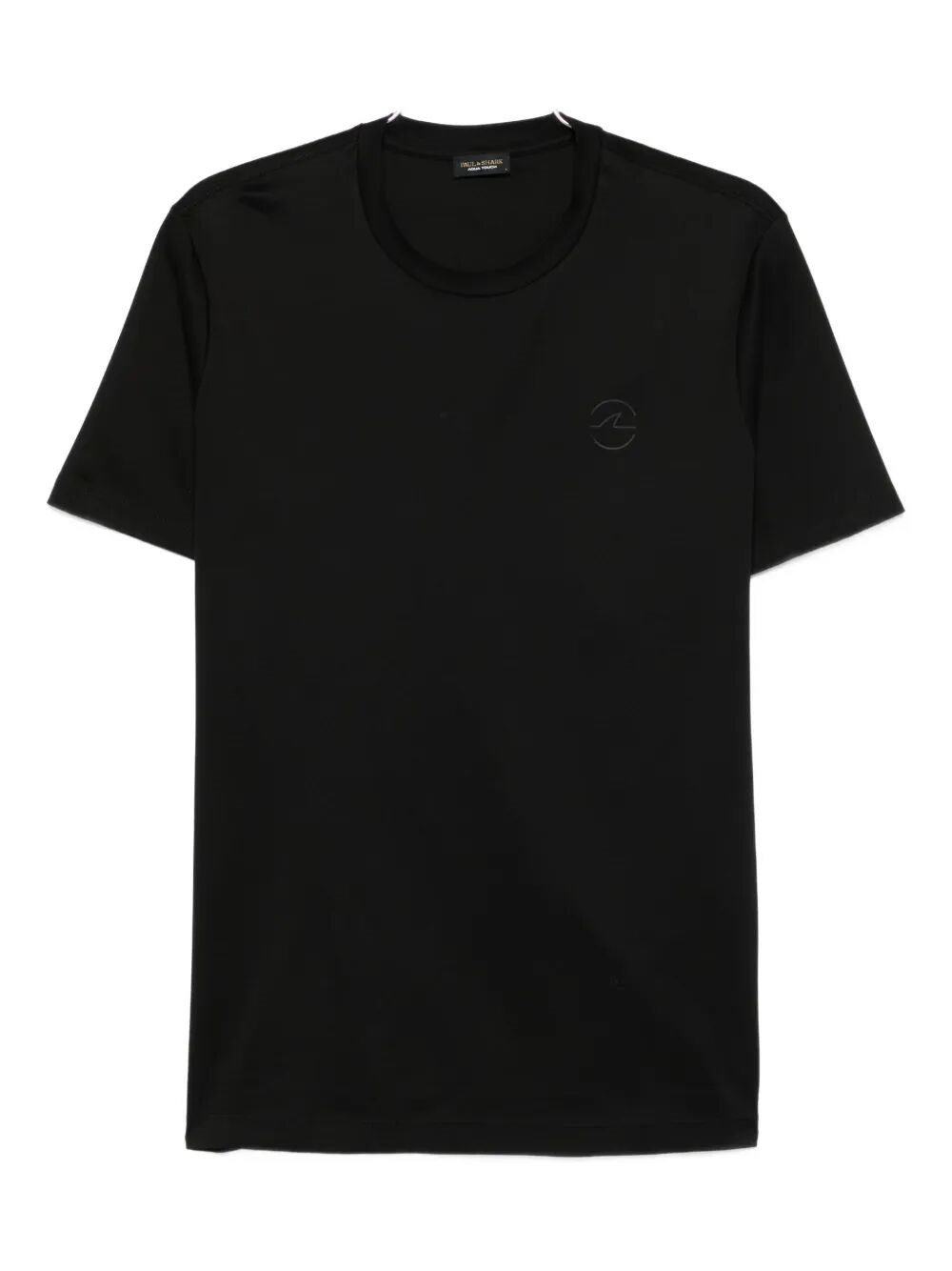 Paul & Shark Logo-print Cotton T-shirt In Black