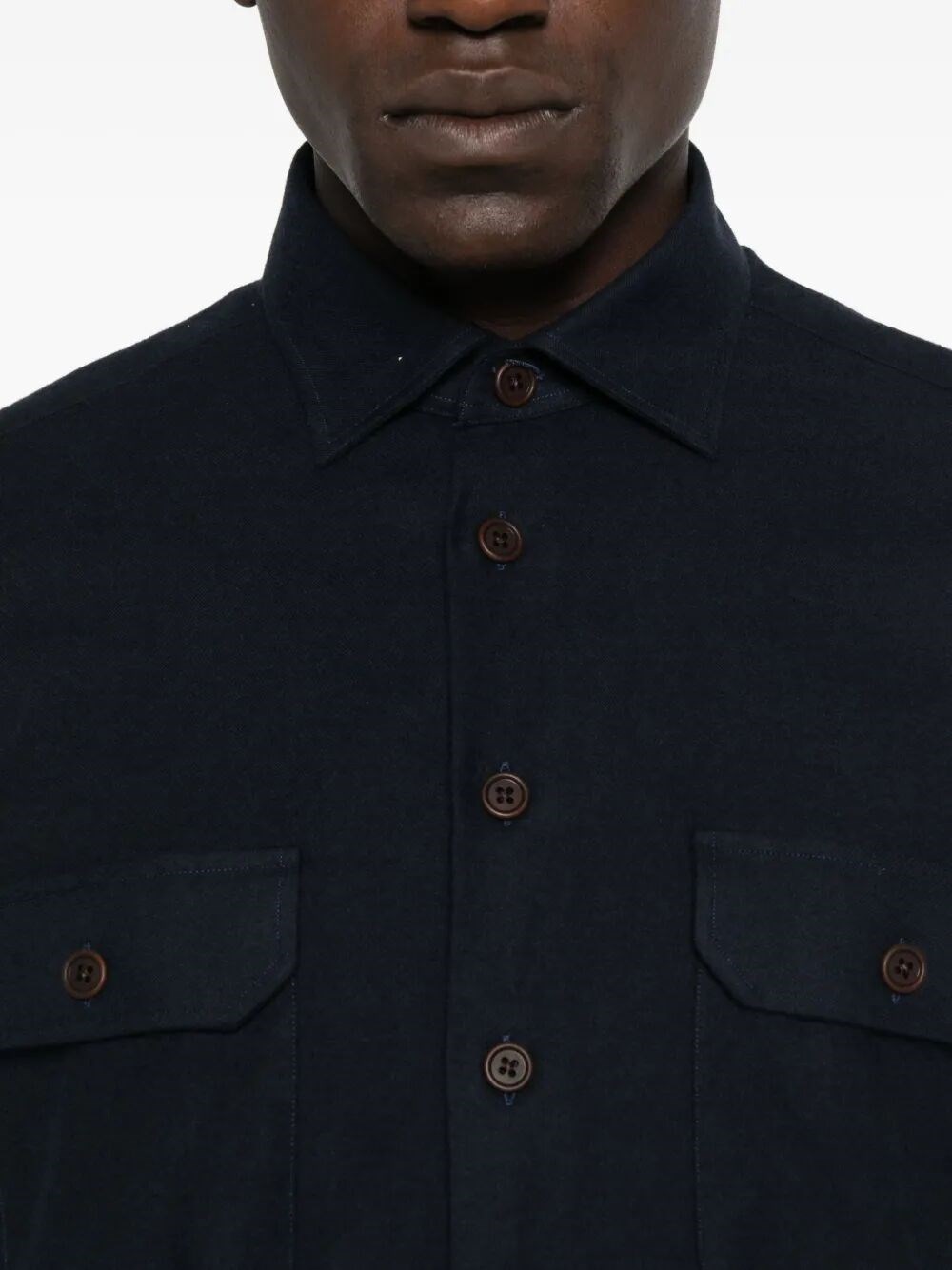 DOUBLE-POCKET COTTON SHIRT