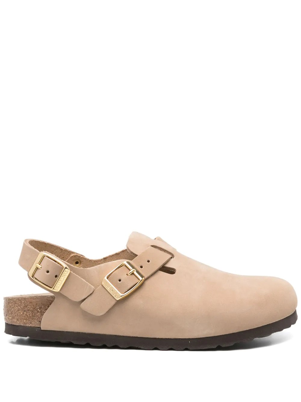 Birkenstock Nubuk Leather Tokio Clog In Nude