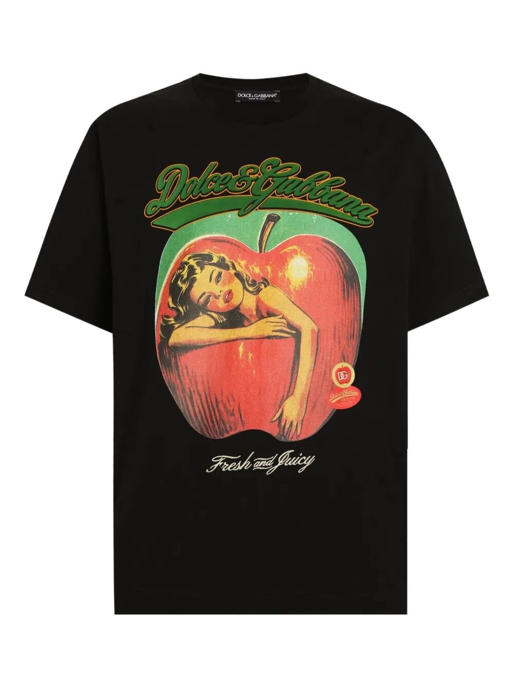 APPLE PRINT COTTON T-SHIRT