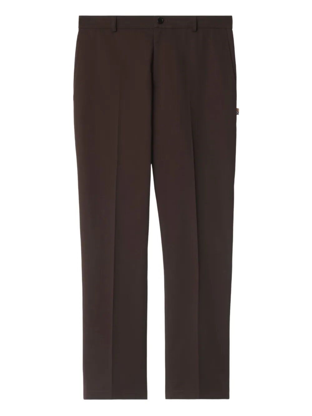 Burberry Slim Fit Cotton Chino Trousers Clothing In Brown